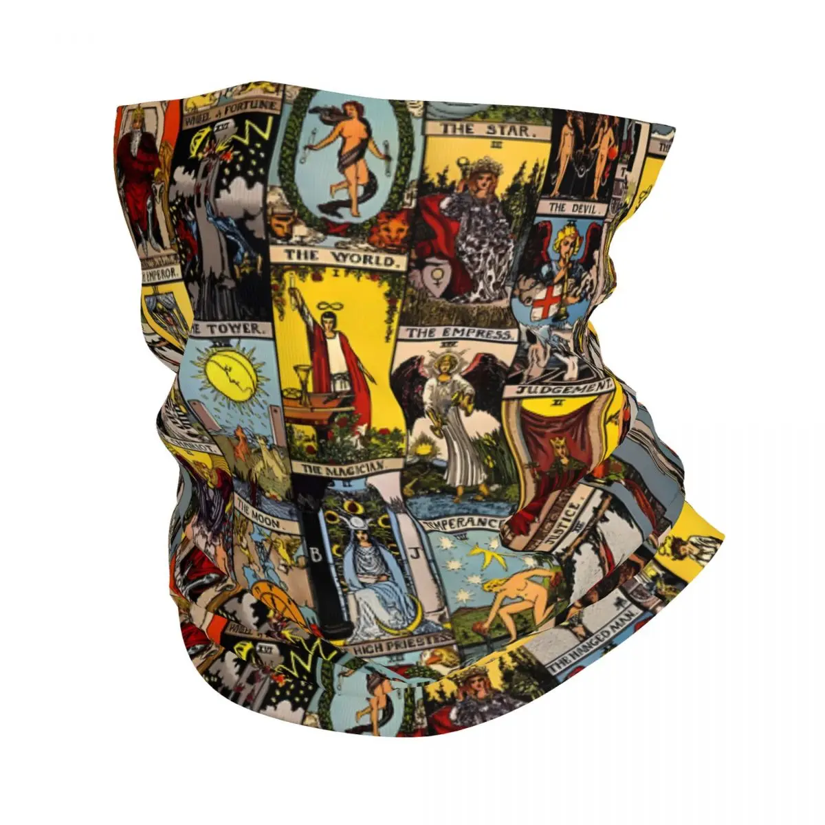 The Major Arcana Of Tarot Thin Wrap Scarf Bandana Neck Gaiter Face Cover Headband