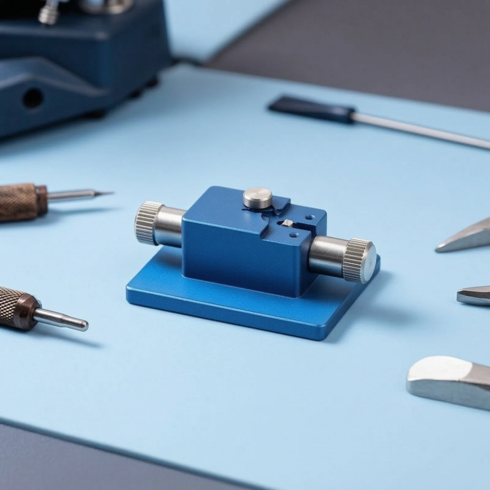 support-de-fixation-compact-pour-roue-d'equilibrage-de-montre-dispositif-de-reparation-de-montre-robuste-et-precis-pour-horlogers-travail-sur-etabli