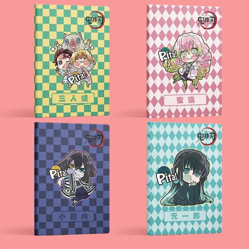 

Anime Demon Slayer Notebook Cartoon Shinobu Kocho Muichiro Tokito Kyojuro Rengoku Giyu Tomioka Printed Student Notebook Diary