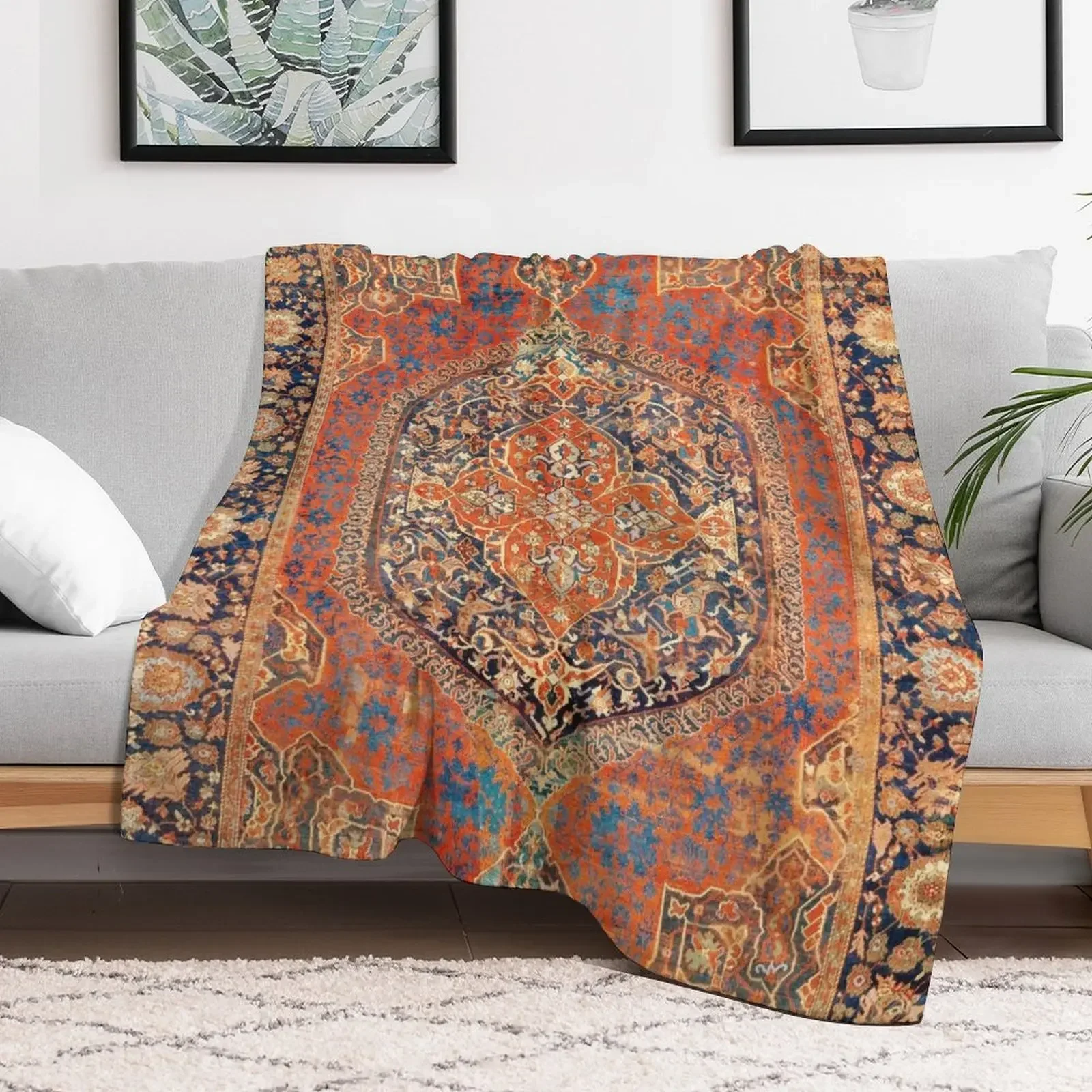 

17th Century Turkish Carpet Print Throw Blanket Sleeping Bag Bed linens Blankets Stuffeds cosplay anime Luxury for sofa Blankets