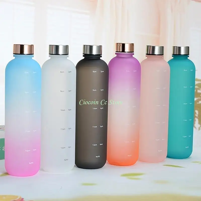X90F Large Capacity Water Bottle with Motivational Drinking Bottle 32oz Reusable Drinking Cup for Outdoor Sport