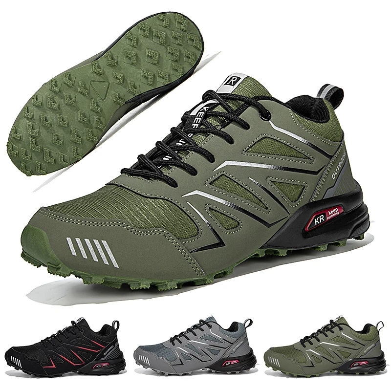 

Мужские водонепроницаемые походные ботинки, нескользящие охотничьи ботинки, уличная тактическая спортивная обувь для тренировок, мужская обувь для прогулок, походов и путешествий