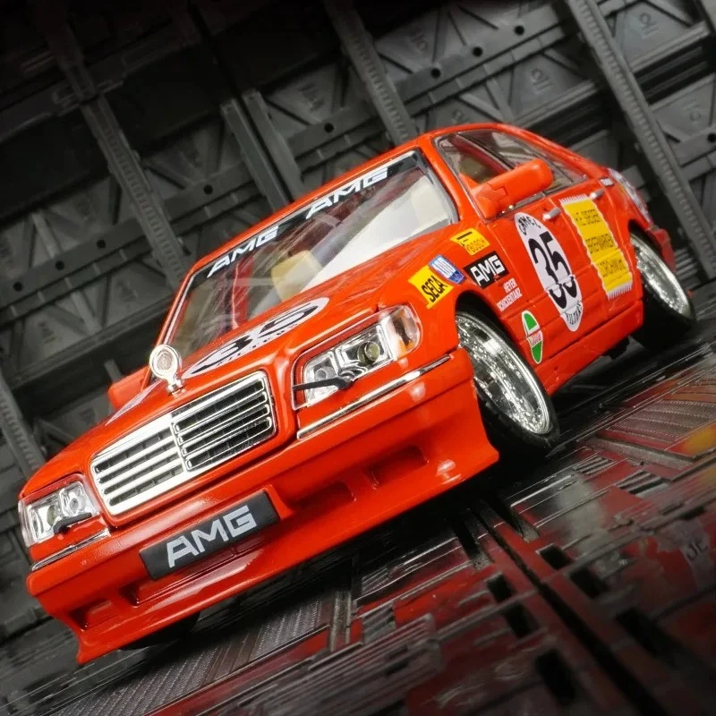 Modelo de coche de aleación Mercedes Benz W140 S320 a escala 1:24, adorno de colección, puertas y capó del motor se pueden abrir, con sonido y luz