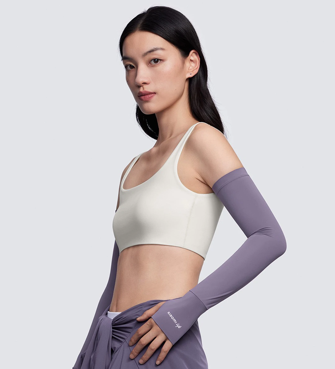 Mangas de hielo con protección solar Xiaomi Life, mangas de hielo simples de color sólido para ciclismo al aire libre, protección UV