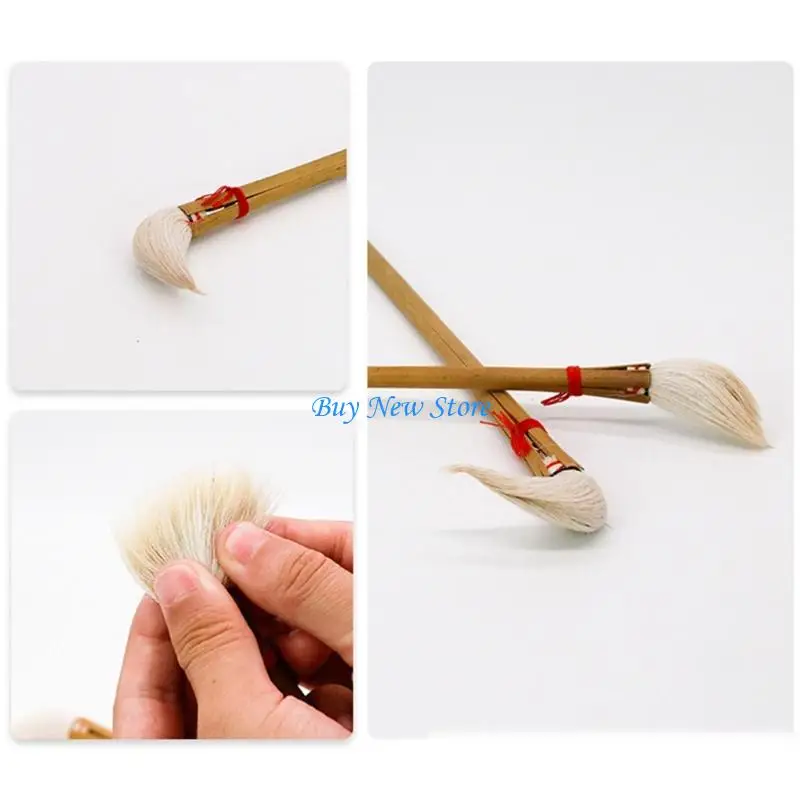 

20CE Handle Ceramic Art Brush Ergonomic Grip Pottery Glaze Brush for Ceramic Glazing Pottery Painting Acrylic Watercolor