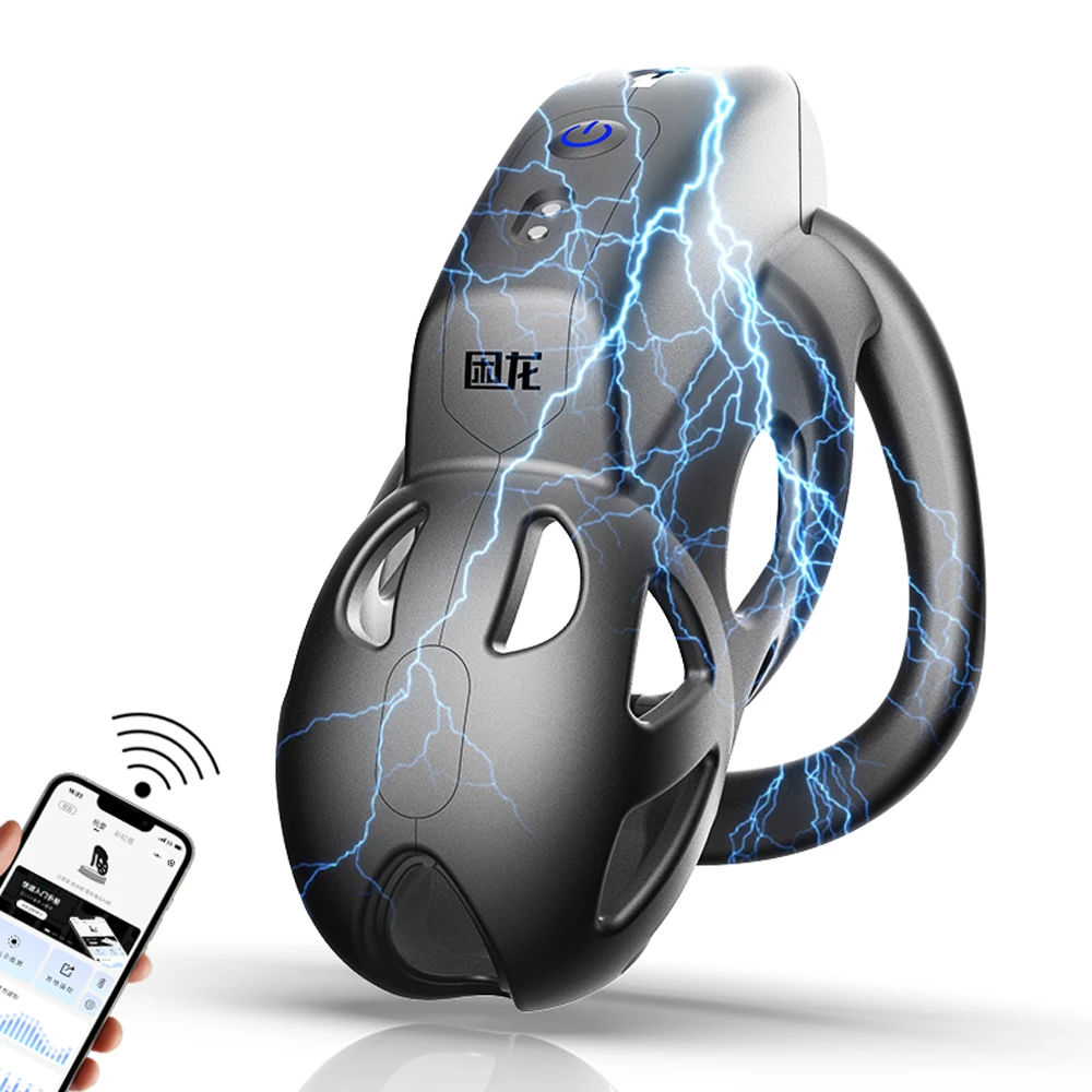 2025 Male Chastity Lock Breathable Comfortable Cock Cage Electric Shock Urethral BDSM Sex Toy for Men Micro Sissi Erotic Product