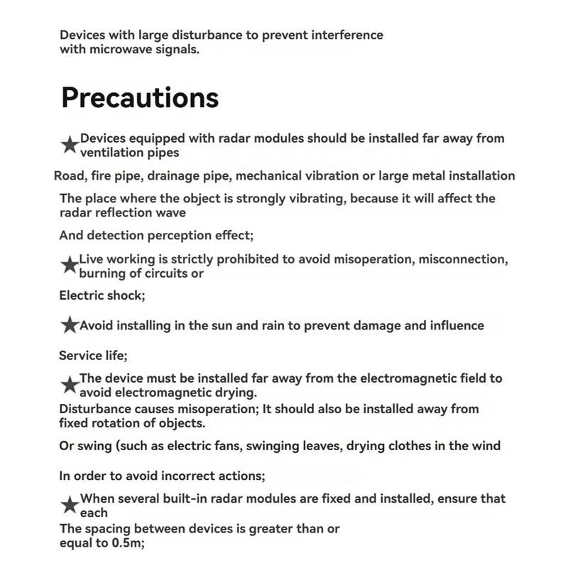 A55T LD1040 10G Radarsensormodule Micro Motion Intelligente perceptiesensor met laag vermogen