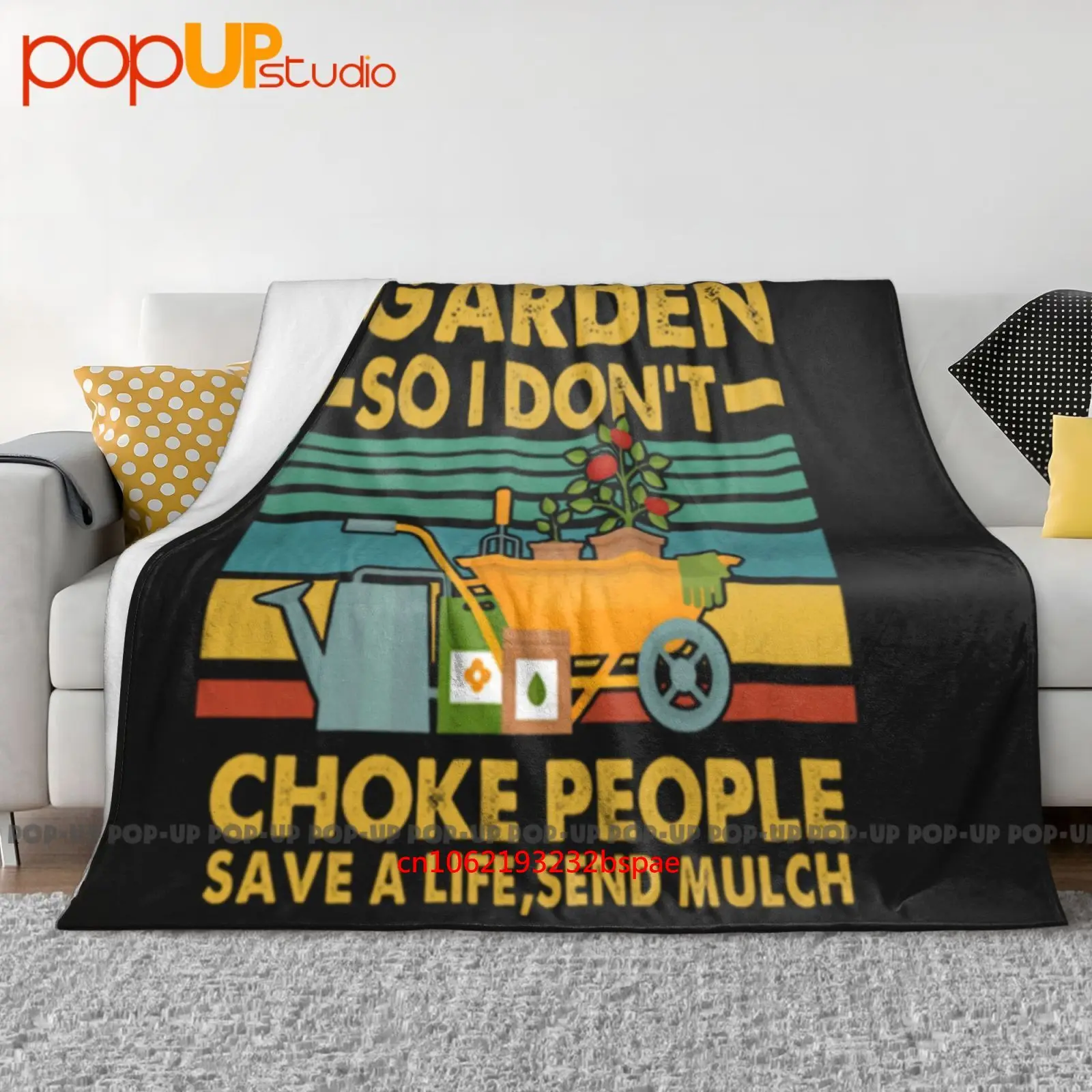 I Garden So I Dont Choke People Ultra-Soft Blanket Quilt Winter Sofa Cover Bed Covers