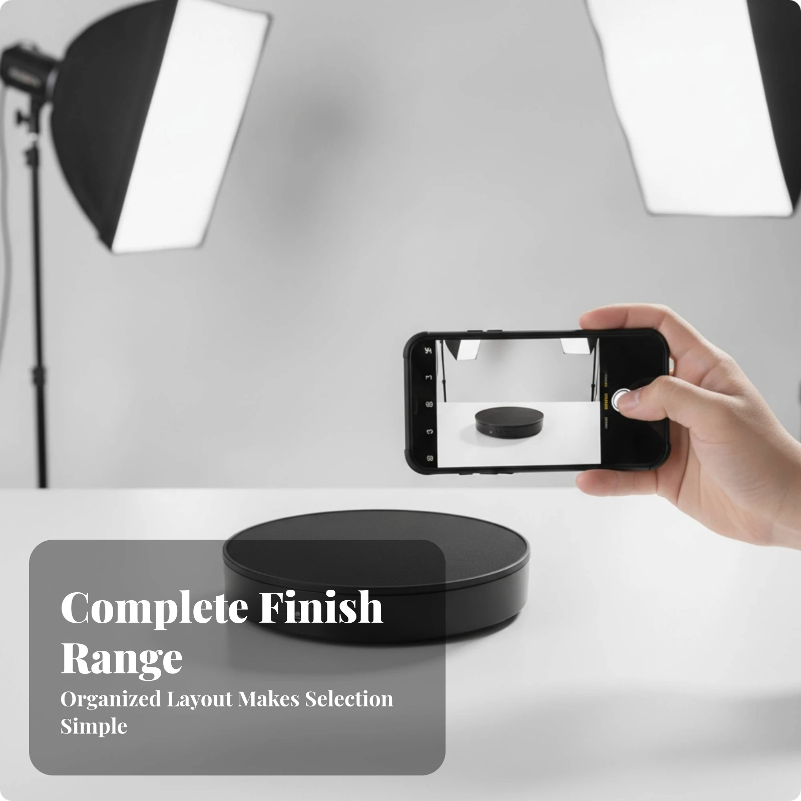 Electric Rotating Display Turntable 360 Degree Motorized Display Turntable Slim Stable for Jewelers, Product Photography