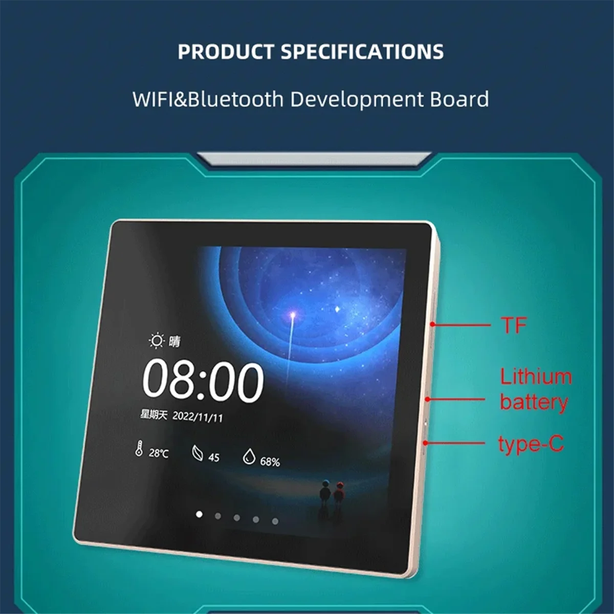 POP-lESP32-S3 für Arduino LVGL WIFI- und Bluetooth-Entwicklungsplatine 4,0 Zoll 480 x 480 Smart Display 4,0 Zoll LCD TFT