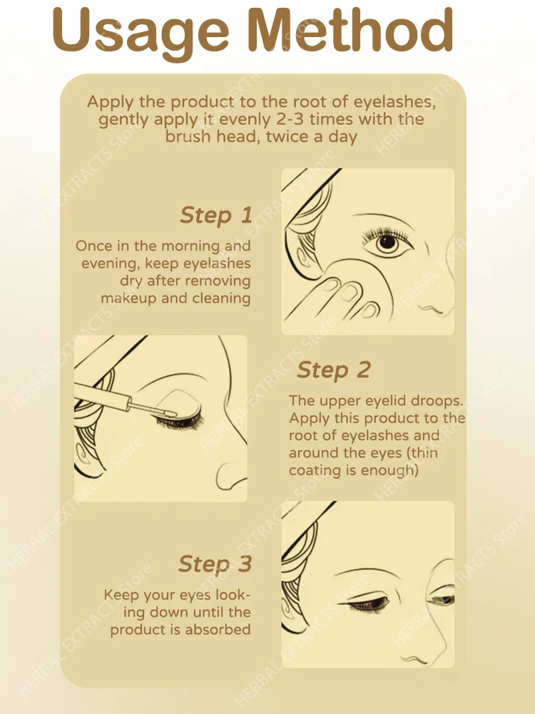 3 Days Rapid Eyelash Growth Serum Eyebrow Enhancing Lash Lifting Lengthening Eyelash Thickening