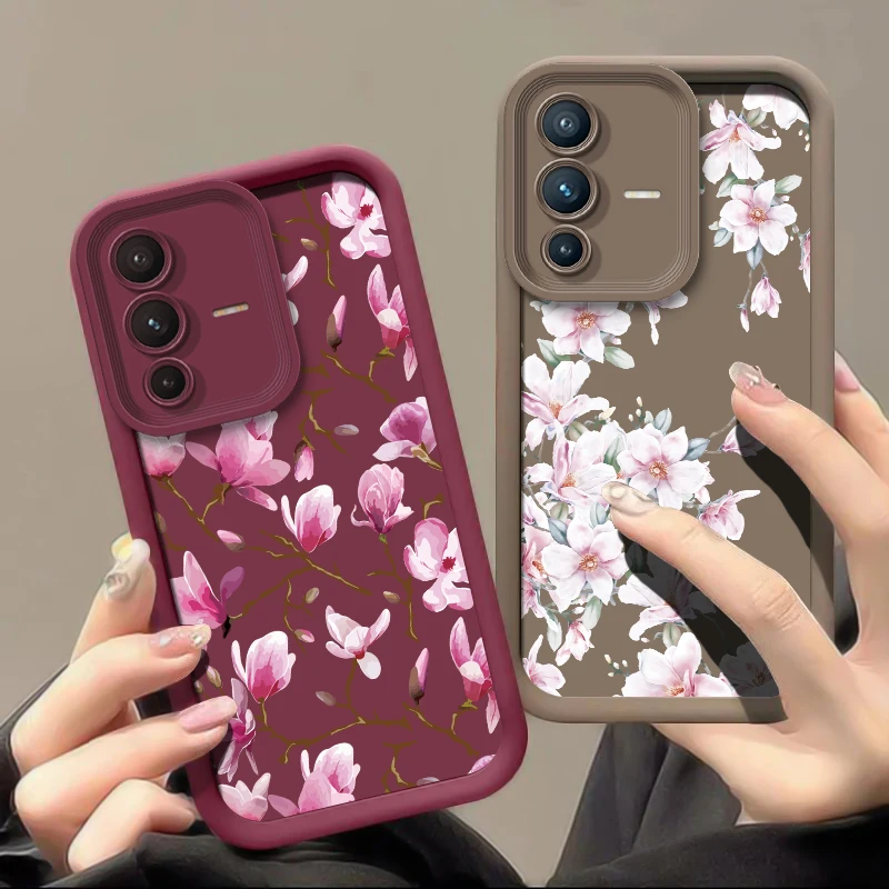 حافظة لهاتف Vivo V50 V40 Pro V23E V60 V25 V30 SE V30E V27 V29E V27 Pro V25E غطاء سيليكون غير لامع مقاوم للصدمات #2