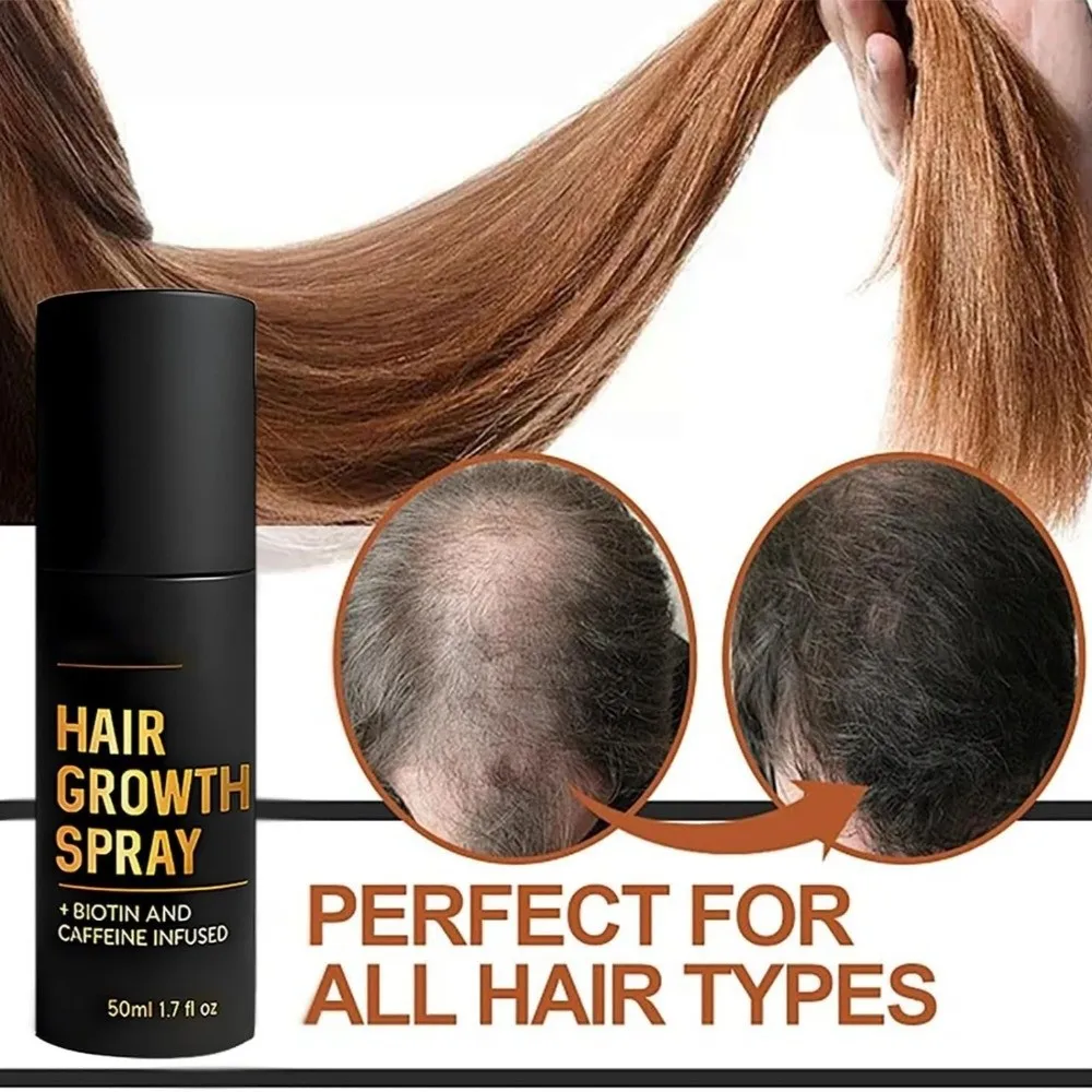 

Natural Ingredients Hair Growth Spray Prevent Damaged Hair Reduces Hair Loss Hair Thickening Sprays Effective Formula