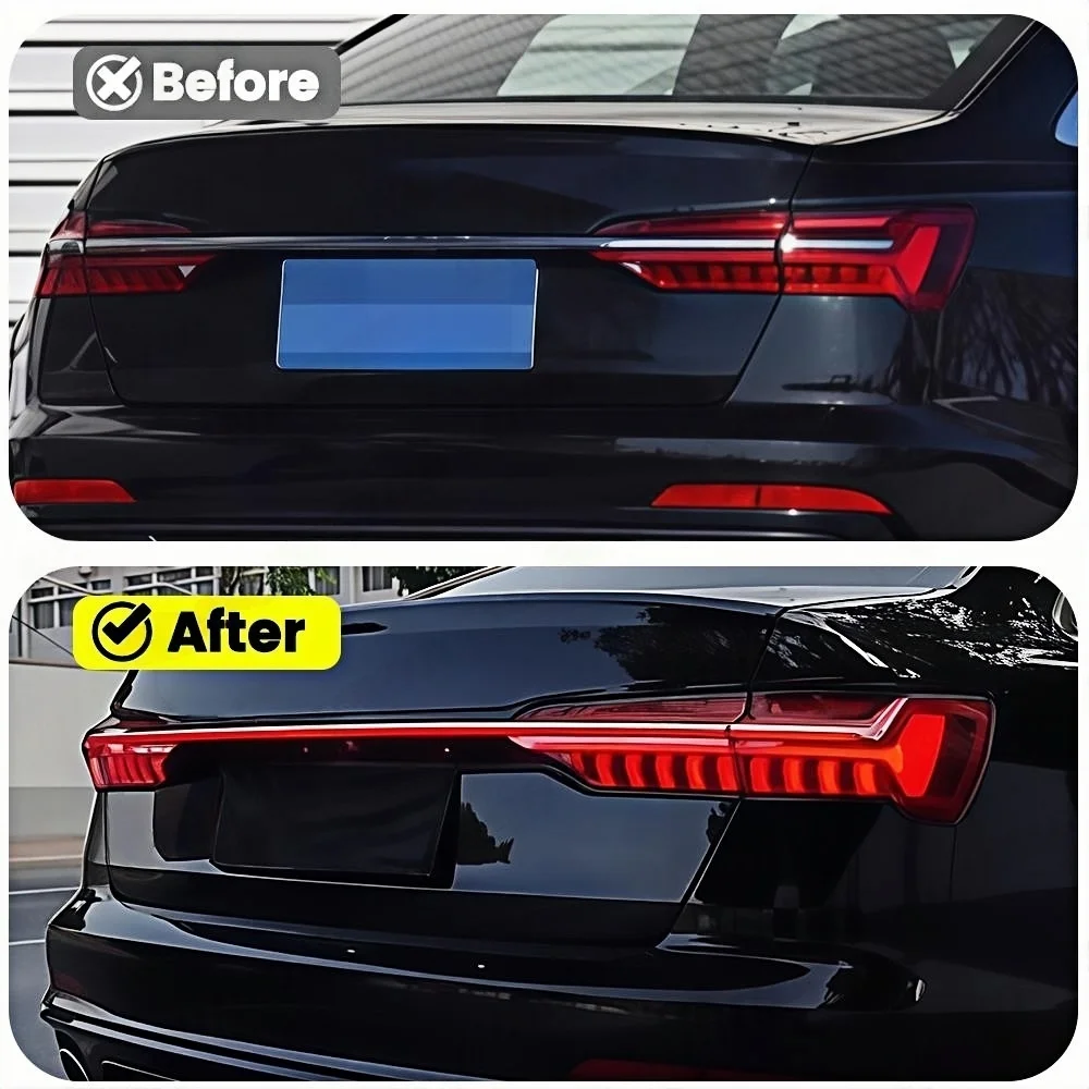 RGB color streamer For Audi A6 A6L C8 Car Tail Light 2019-2024 Dynamic Flowing Light Tail Lamp Upgrade Brake Light Precise Fit - view 2