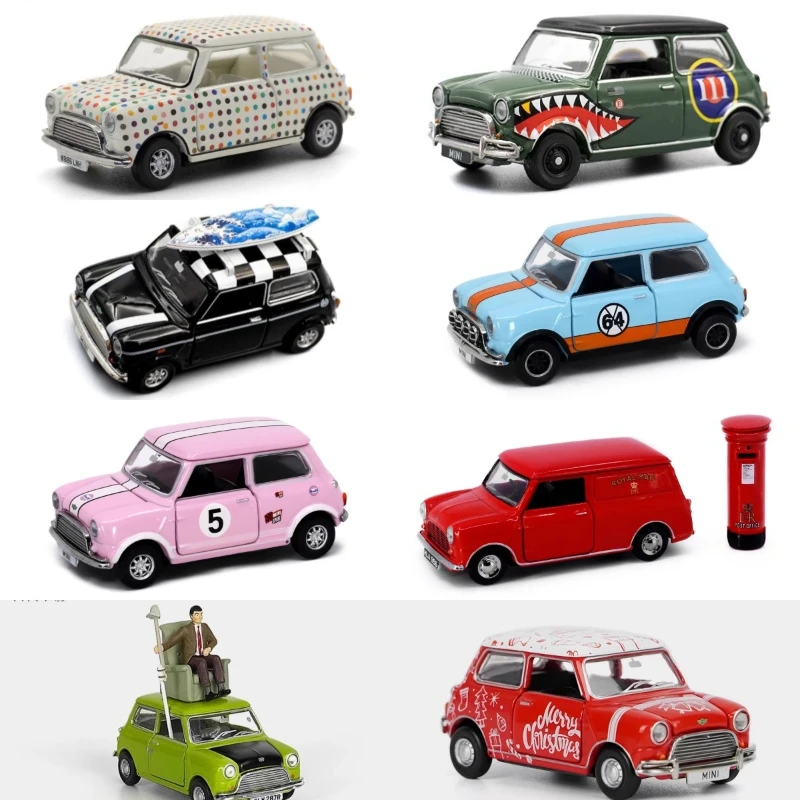 1:64, MiniCooperMk Shark Limited Edition car Model Collection, alloy die-cast static miniature car toy model collection display.