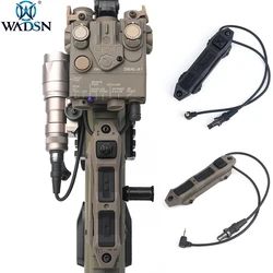 WADSN-interruptor de presión táctico Airsoft, botón remoto, doble función, interruptores traseros para DBAL A2 PEQ-15 PEQ16 M600 M300 linterna