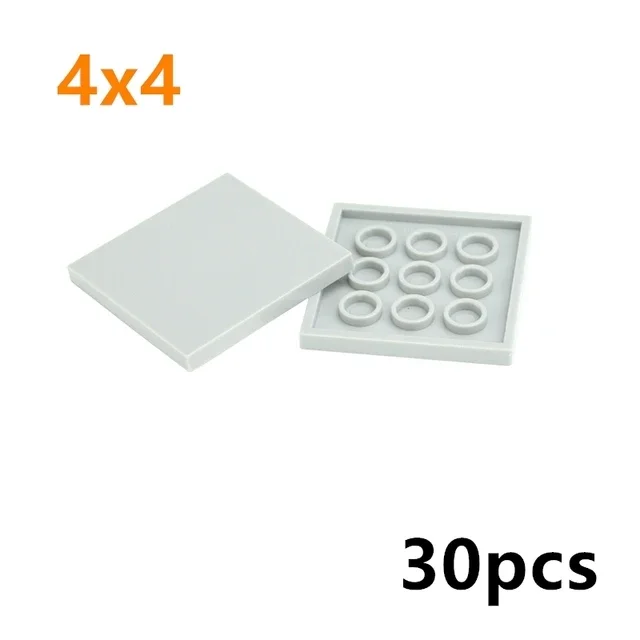 DIY Keramik fliesen Bausteine Moc glatte Figuren Ziegel 4x4 6x6 8x8 8x16 7x7 kompatibel pädagogische kreative Spielzeuge