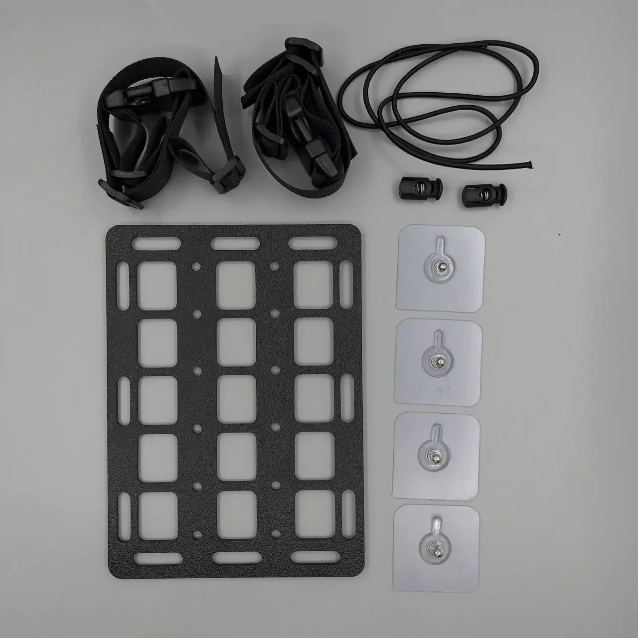 

Motorcycle Molle ABS panel for tactical side box modular storage suspension system free installation nails