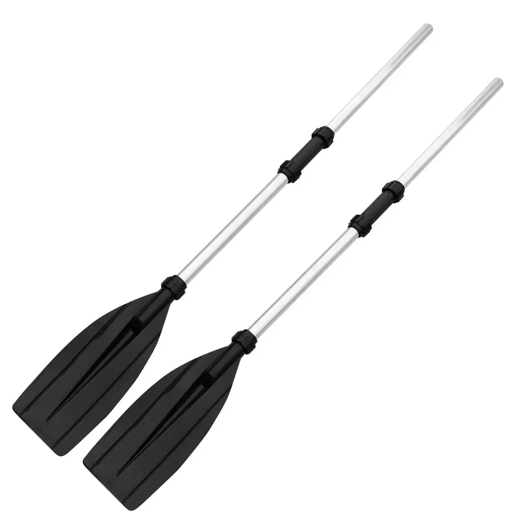 2Pcs Aluminum Alloy Detachable Float Afloat Oars Fitting Kayak Paddles Foldable Portable Boating Rubber Dinghy Oars Lightweight