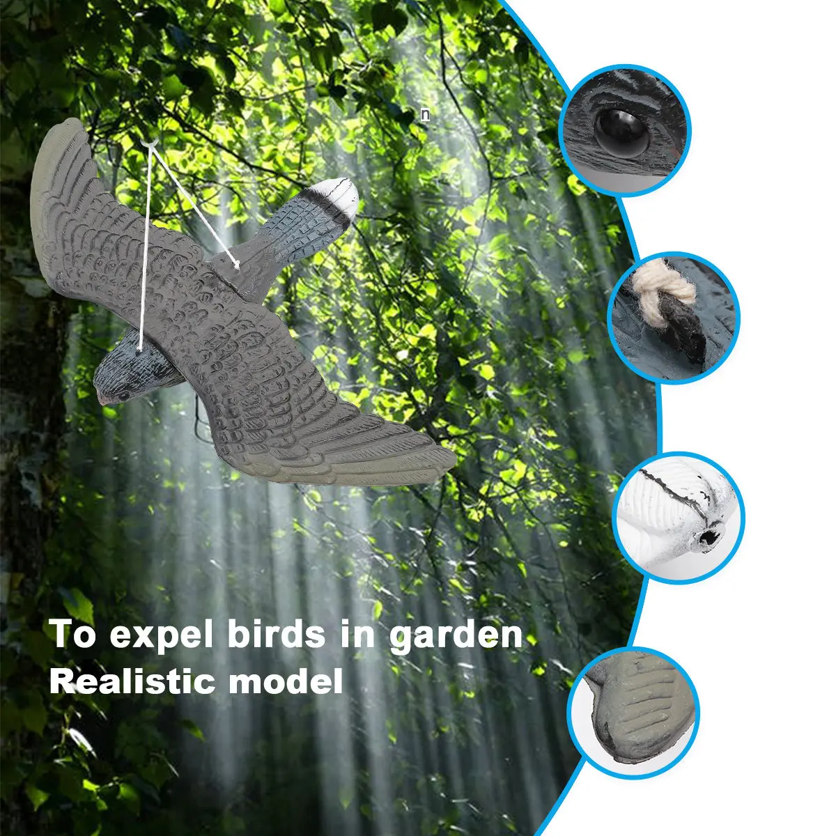 1Pcs Simulation Animal Plastic Bird Sculpture Hunting Bait Decorative Garden Farm Outdoor Realistic Animal Decor