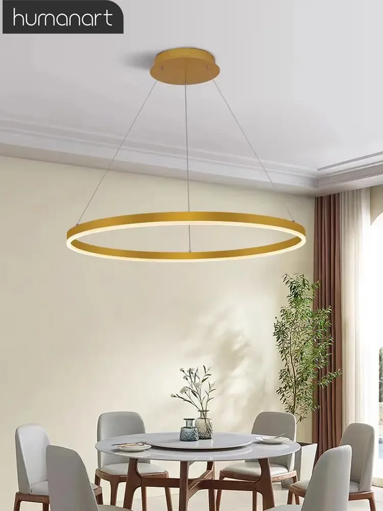 Modern Led Chandelier Circle Ring Ceiling Lamp Room For Bedroom Kitchen Dining Room Hanging Lamp For Ceiling Home Decoration