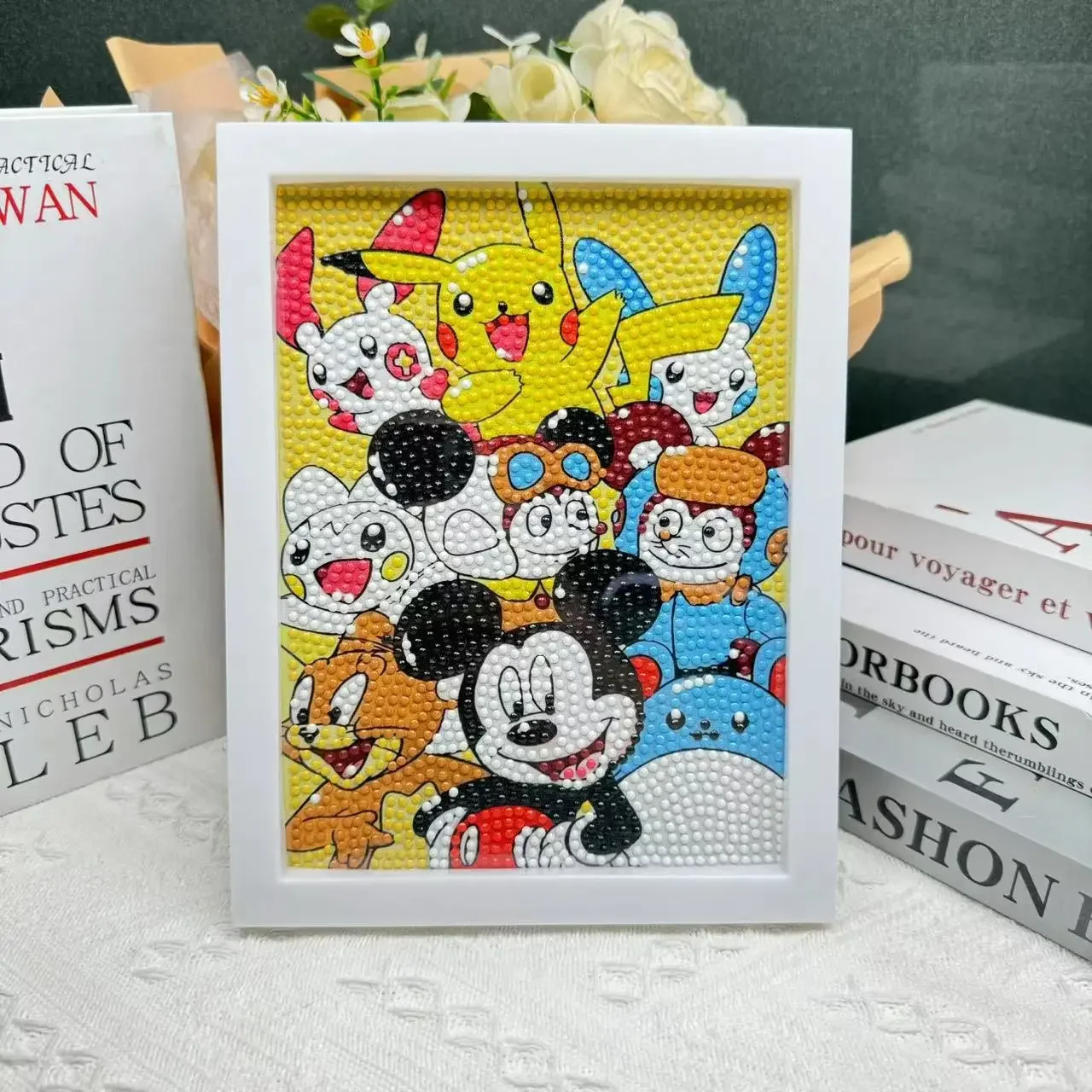 Cartoon Diamond painting Canvas Children DIY Handmade Pikachu dot Drill painting Can help develop hands-on skills