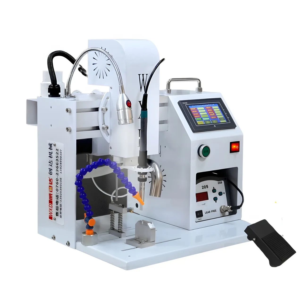 WXD-110H آلة لحام نصف أوتوماتيكية معدات لحام لوحة دوائر ملحومة