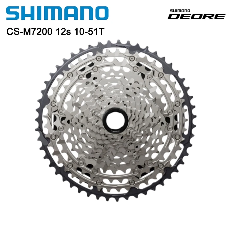 Shimano Deore CS-M7200 Kassette 12-Gang 10-51T Micro Spline Typ Kassette für MTB Mountainbike Originalteile – Detail 1