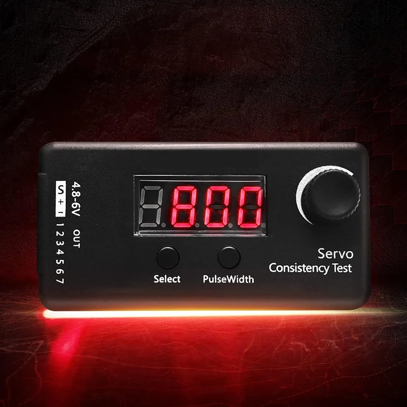 3 Modes Servo Tester Digital DC 4.8-6V Accurate PPM Consistency Measurement for RC Helicopter Airplane Steering Gear