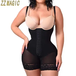 High Compression Hourglass Bodysuit Women Post-Operative Open-Chest Sculpting Girdles Waist Trainer Corset Fajas Colombian