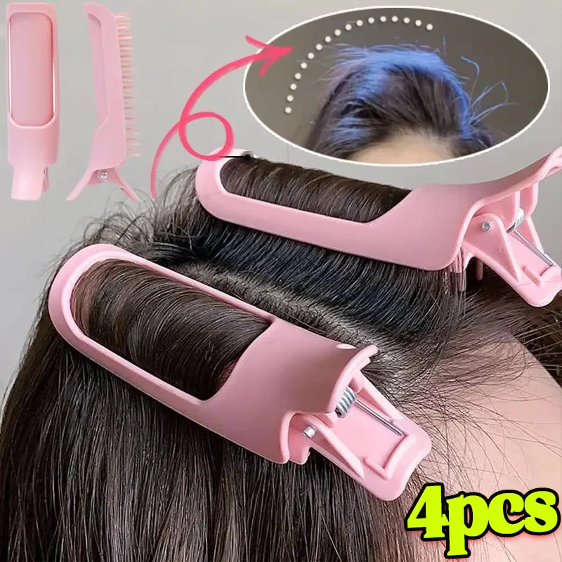 Fashion Fluffy Hairpin Curling Bangs Clips Hair Roots Volumizing Hair Clips Women Curling Fixed Shape Clips Volume Hair Roller