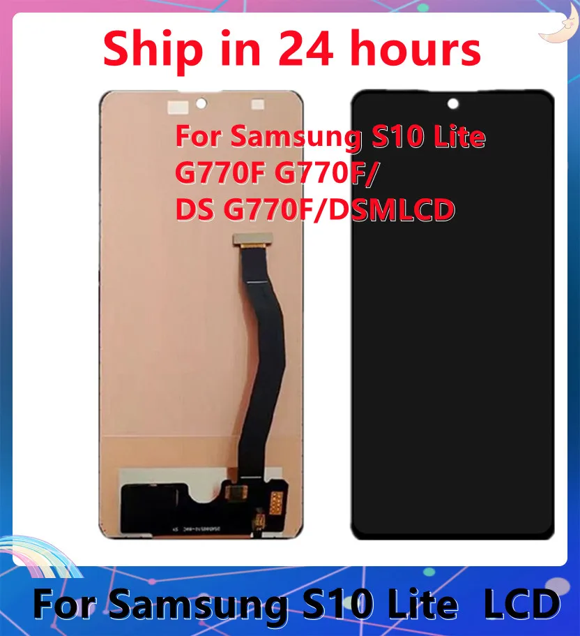 100% test TFT  for Samsung S10 lite LCD Touch Screen Digitizer Assembly SM-G770F/DS SM-G770F Replacment Repair parts