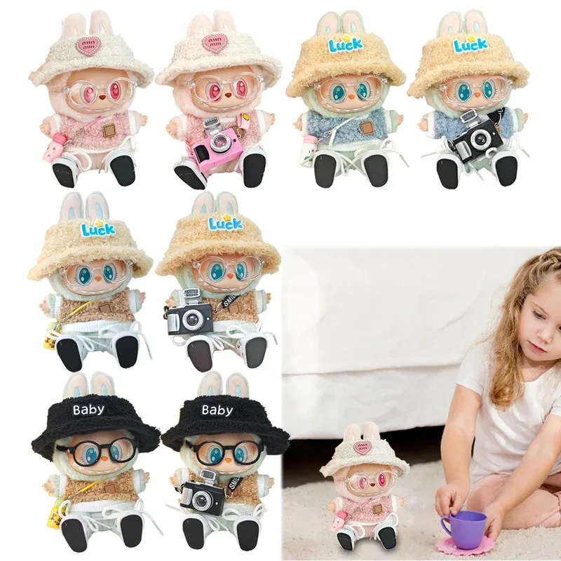 

17cm Outfit Accessories with Hat Glasses Shoes Fashion Clothes DIY Mini Dolls Clothing Doll Cute Clothes