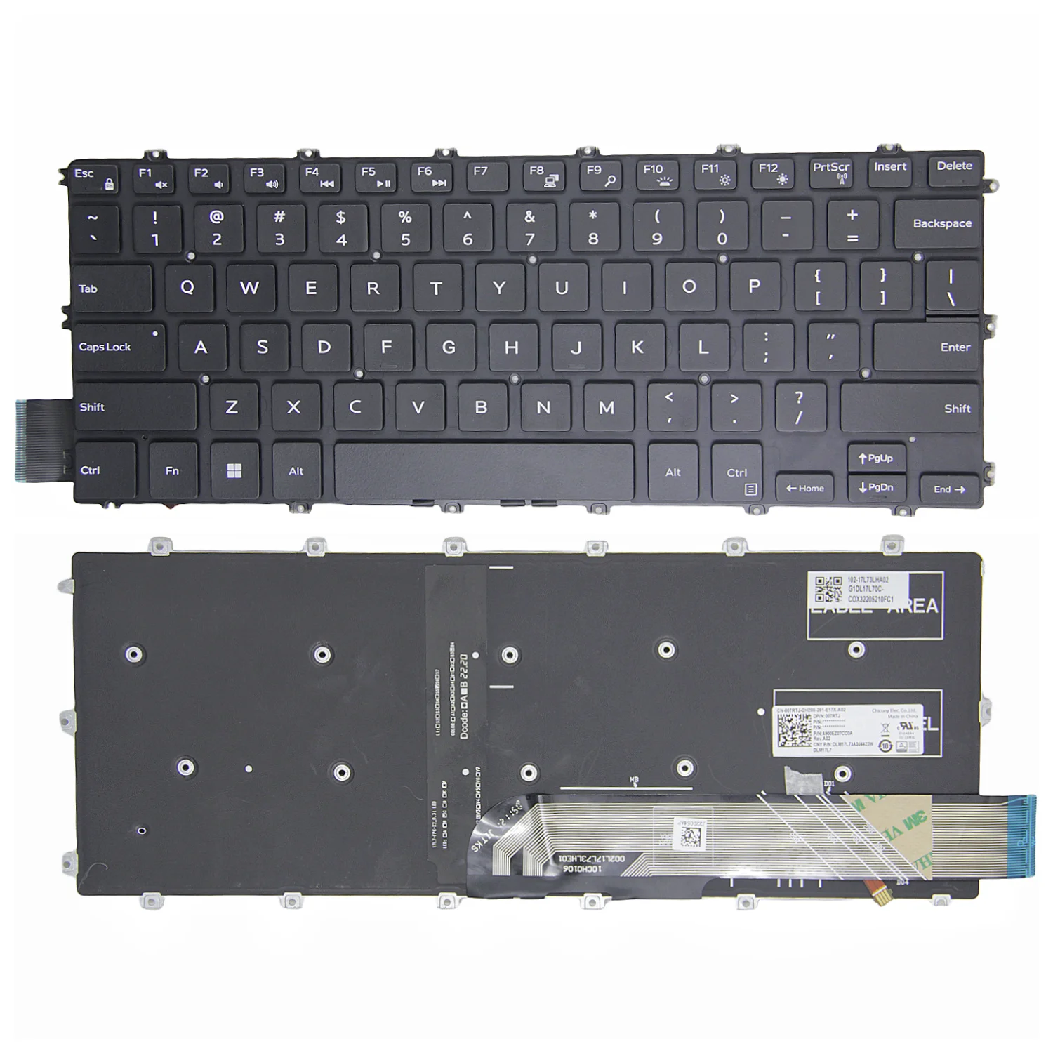 

New US For Dell Inspiron 14-5480 5482 5485 5488 15-5580 5588 7580 7588 P92G P91G P76F English Laptop Keyboard