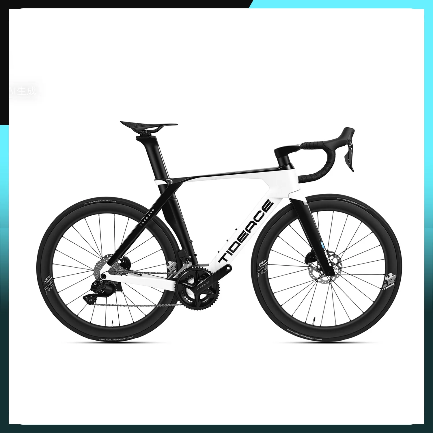 

Шоссейный велосипед T1000 из карбонового волокна с групсетом 105 R7120 12 скоростей, дисковыми тормозами, аэродинамический гоночный велосипед из карбона