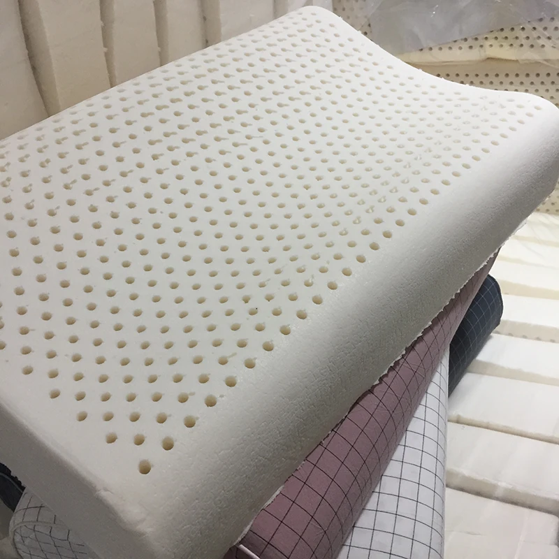 

Таиландская подушка из натурального латекса для облегчения боли в шее, ортопедические подушки для сна, удобная дышащая подушка для ухода за шейным отверстием