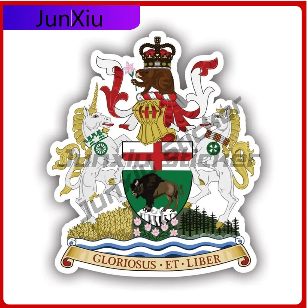 

Manitoba Coat Of Arms Sticker Creative Decals Canadian Canada Anime Style Truck Use Waterproof Vinyl Decal For Rear Window