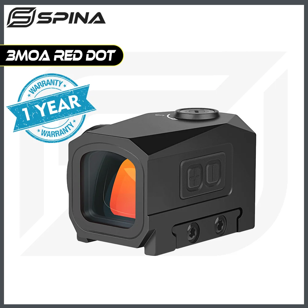 

Оптический прицел SPINA, встроенный 3MOA, прицел Red Dot MOS/RMR, прицел для быстрой съемки, подходит для Glock 43 Taurus Gun AR.308.556 12GA