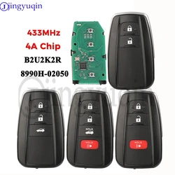 jingyuqin FCC ID: B2U2K2R P/N: 8990H-02050 Smart Remote Car Key 433MHz 4A HITAG AES NCF29A1M Chip For Toyota Corolla 2018-2022