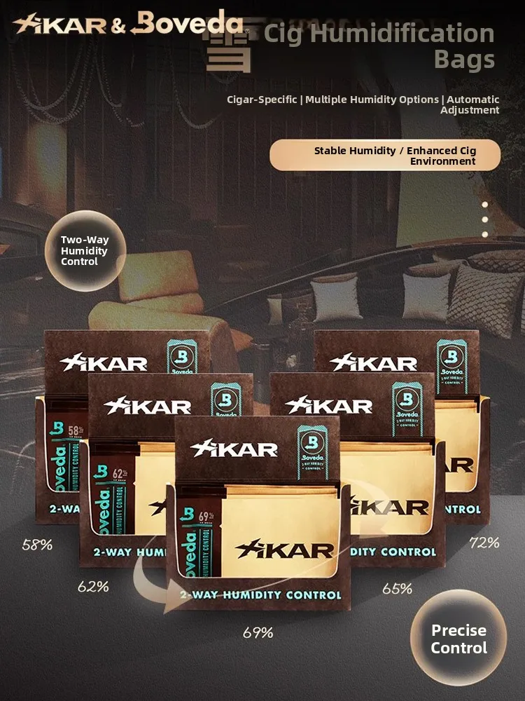 

Пакеты для контроля влажности сигар Xikar Boveda 6265697258, 1 шт., травяной влагопоглощающий пакет для сигар, бренд Vanita Fair