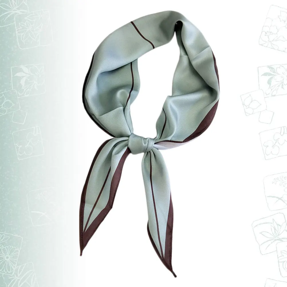 

Diamond Shaped Silk Scarf Lightweight Soft Women Fashion Sweet Dots Print Spring Autumn Clothes Accessory Chiffon Material Scarf