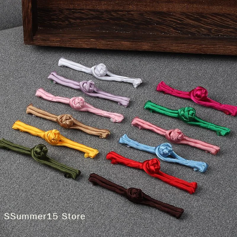 【R】5 Pairs Chinese Button Tang Suit Handmade Cheongsam Buttons Knot Fastener Closures Sewing Supplies