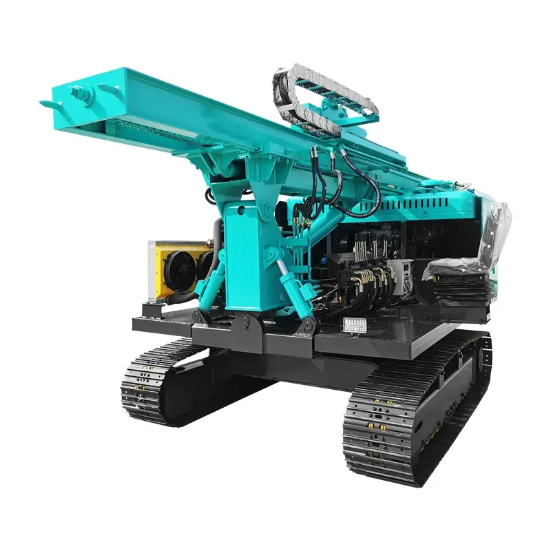 Pile Driving Machine Pv Power Station Ground Drilling Solar Panel Plant Pile Ramming Machine Vibrating Pile Driver