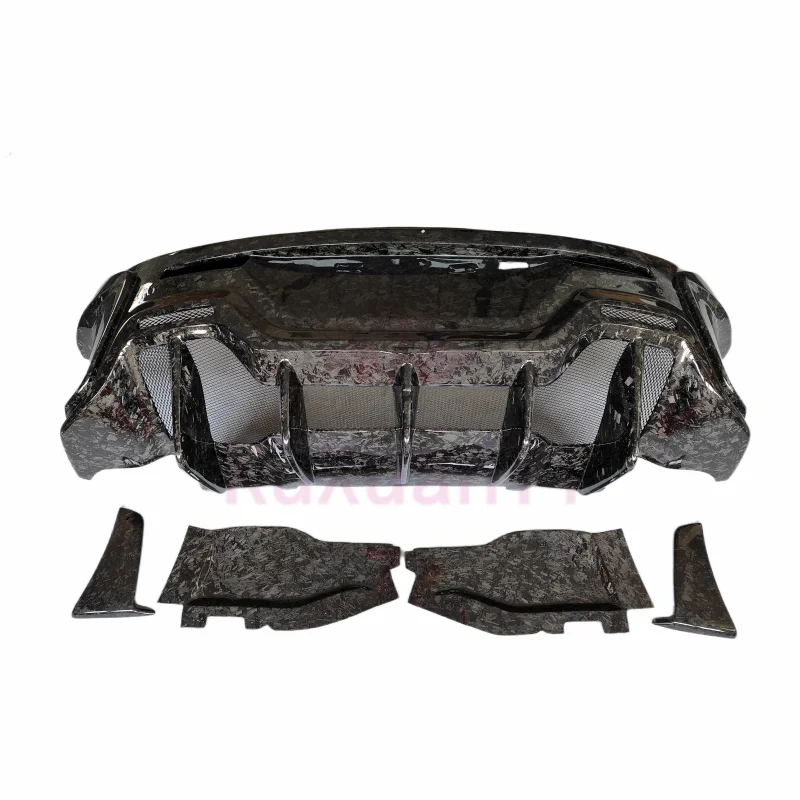 Modification and Upgrading for McLaren 540C 570S Hot Pressed Forged Grain Dry Carbon Fiber 600LT Rear Bumper Diffus