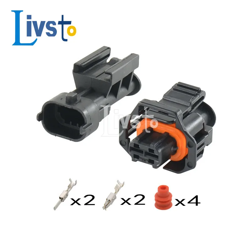 1/5/10/20 Sets 2 Pin 3.5MM Female Male Waterproof Auto Connector  For Boschs 1928403874 1928404226 936059-1 DJB7029Y-3.5-11