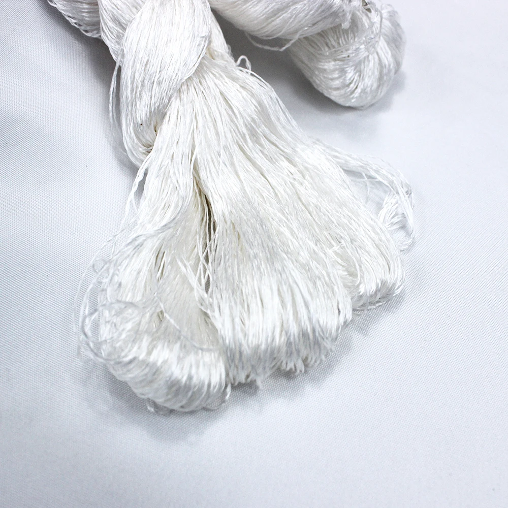 1pcs 400m 100% silk thread silk embroidery thread   hand embroidery embroider cross stitch black white 4 pure colors - Image 3