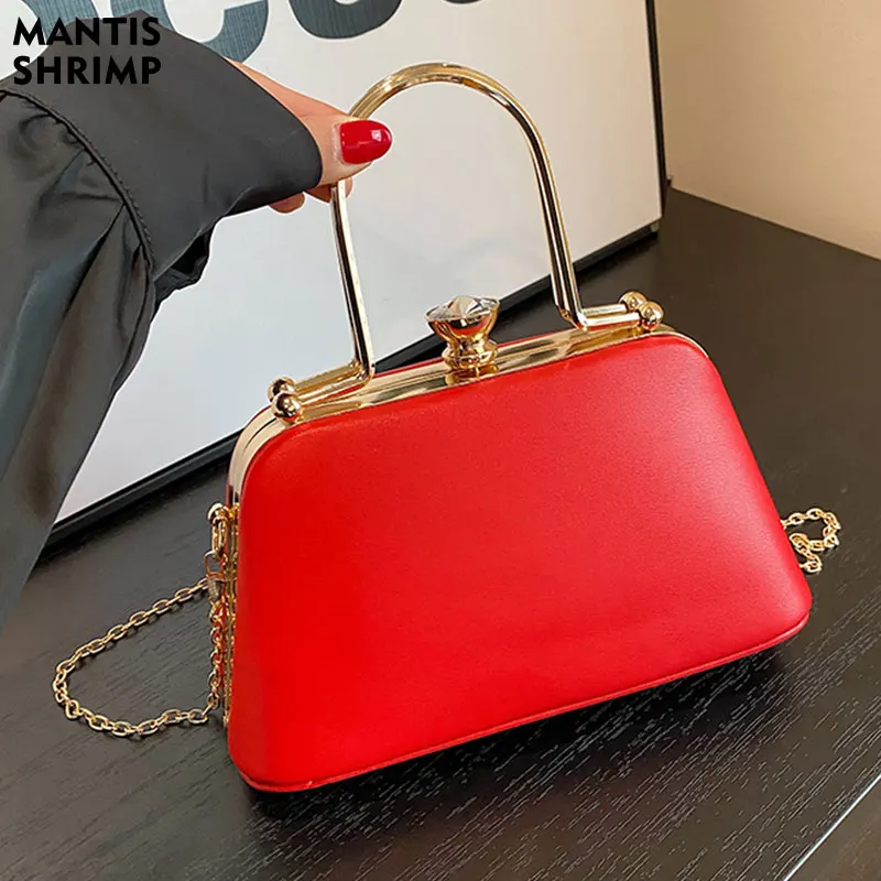 Women Bag New Fashion Handbag Luxury Dinner Bag PU Leather Purses and Handbags Ladies Messenger Evening Bag Chains Shoulder Bag