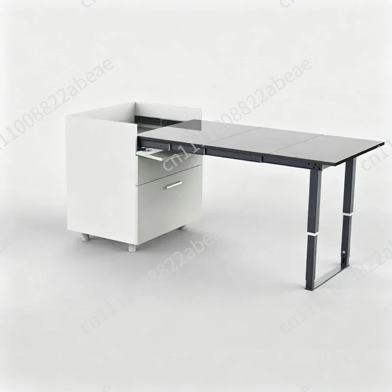 Two-foot Folding Track Hidden Drawer Kitchen Side Table Slide Multi-section Track Folding Pull Out Table Rail