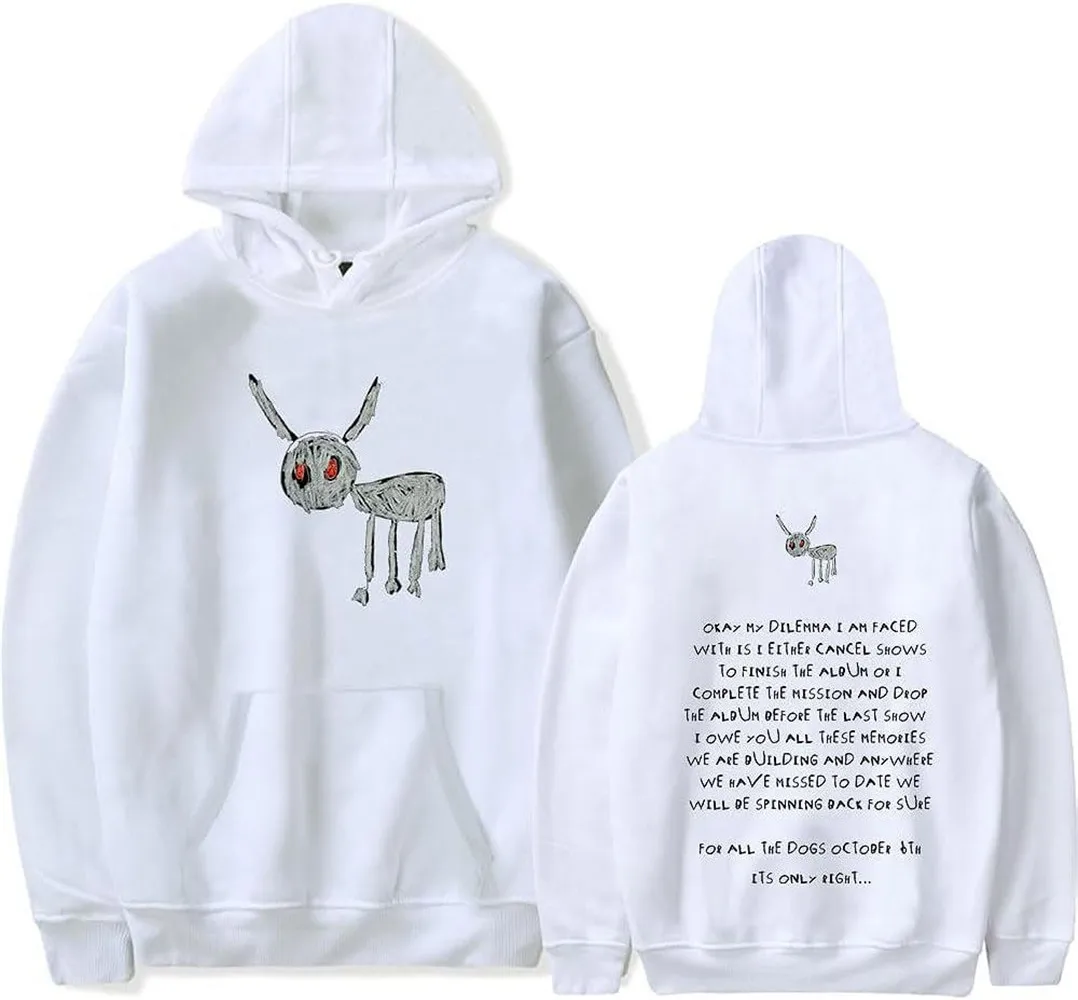 Drake For All The Dogs Merch Hoodies Winter Men/Women Hooded Sweatshirt Cosplay Crewneck LongSleeve