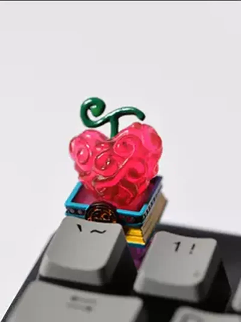 Devil Fruit Model Figure One Piece Gk Mechanical Keyboard Cross Shaft Customized Resin Transparent Keycaps Collection Decoration